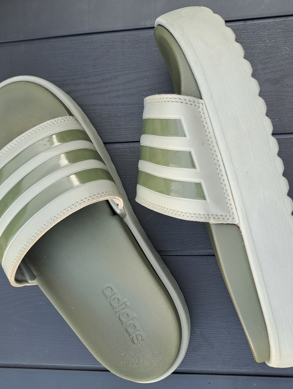 Adidas Adilette Comfort Platform Slide Sandals